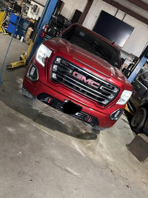 GMC Sierra in the shop